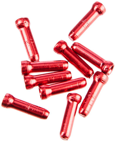 Virolas para cable interior de frenos/cambios- 10 unidades - red/1,8 mm