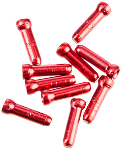 Jagwire Embouts pour Câbles de Frein / de Vitesses - 10 pièces - red/1,8 mm