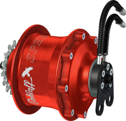 Rohloff Speedhub 500/14 CC Quick Release Tandem 135 mm Gear Hub - anodized red/type 1, 32 hole