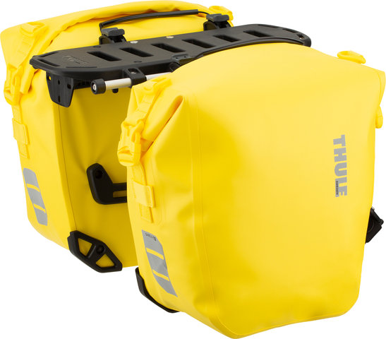 Thule Portaequipajes Tour Rack + bolsas de bicicleta Shield Pannier S - yellow