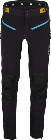 dirtlej Pantalones Trailscout Half & Half - black-turq/M