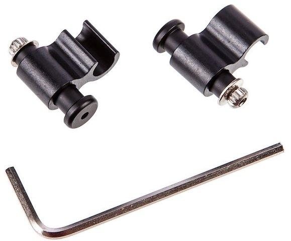 Aluminium Brake Cable / Hose Grips - black/universal