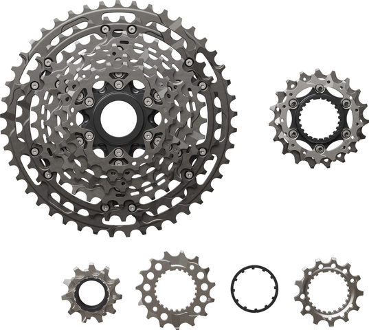 Shimano Cassette XTR CS-M9200-12, 12-speed HYPERGLIDE+ Micro Spline - silver/9-45