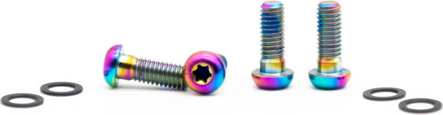 OAK Components Juego de Tornillos de Titanio M6x16 para Adaptador de Frenos de disco - oilslick