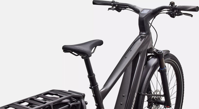 Specialized Bicicleta eléctrica de trekking Turbo Vado 3 5.0 29"/27,5" - gloss metallic obsidian-dolomite metallic | 170,0 mm | 44 mm | M | 29" (delantero), 27,5" (trasero)