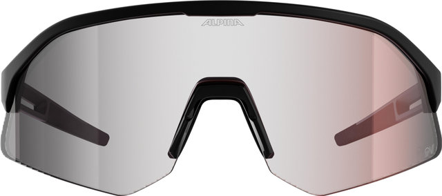 Alpina Sonic HR QV Sports Glasses - black matte | quattro/varioflex rainbow mirror