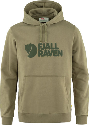 Fjällräven Logo Hoodie Pullover - light olive | L