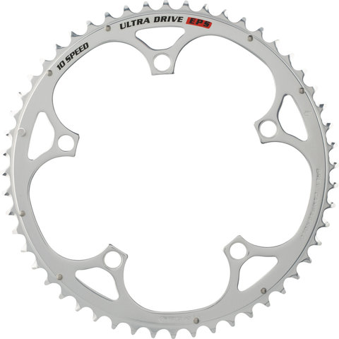 Campagnolo Record, 10-speed, 5-Arm, Outer, 135 mm BCD Chainring - 2003 Model - silver/52 tooth (x39)