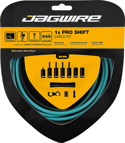 Jagwire 1X Pro Shifter Cable Set - Bianchi celeste
