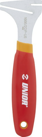 Unior Bike Tools Herramienta de alineación de discos de frenos 1666/2DP - red