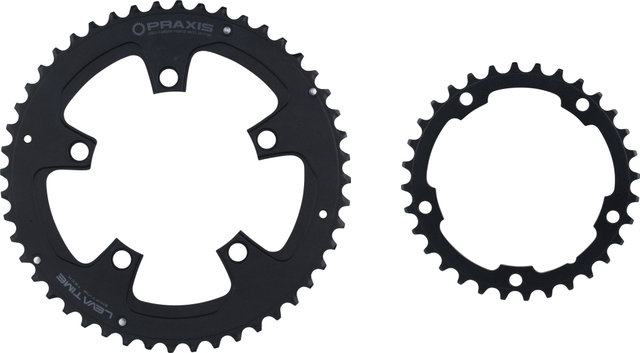 Praxis Works Juego de platos Buzz Sport Road, 5 brazos, círculo de pernos de 110 mm - black | 48 | 32-48