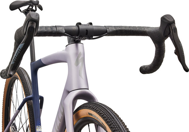 Specialized Vélo de gravel Crux 5 Comp carbone 28" - amethyst frost-deep marine-shadow silver | S | 28" | 51 mm | 165,0 mm