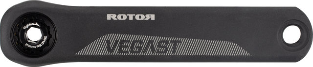 Rotor VEGAST 1-fach Kurbelgarnitur Direct Mount, Q-Rings - anthrazit | 175,0 mm 38 Zähne Offset