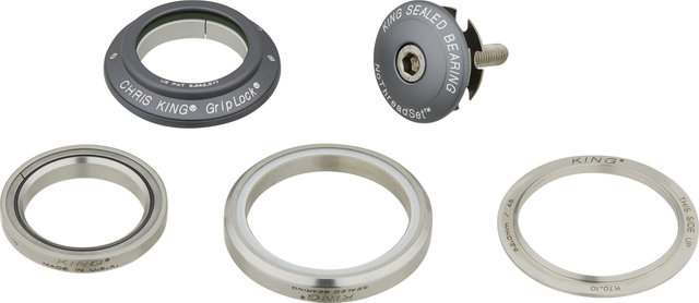 Chris King DropSet 2 IS42/28.6 - IS52/40 GripLock Headset - matte slate/1 1/8" - 1,5" tapered/IS42/28,6 - IS52/40