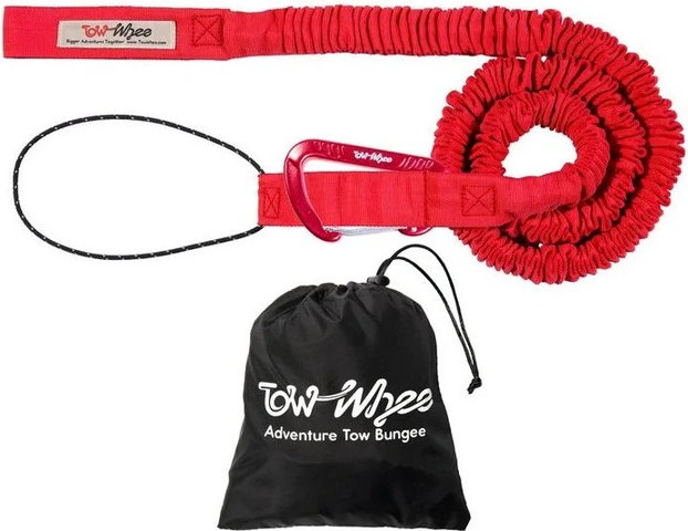 TowWhee Connect Kit Tow Strap for Adults / E-Bike - burgundy
