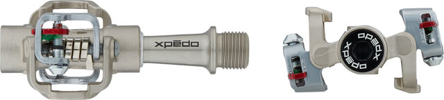 Xpedo Pedales de clip M-Force 8 CR - plata