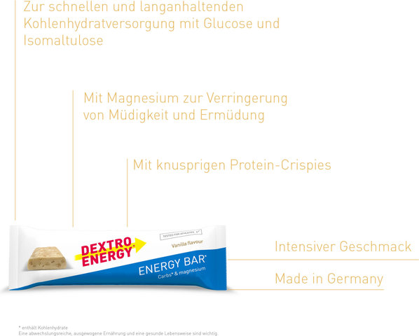 Dextro Energy Energy Bar Energierigel - 24 Stück - vanilla | vanilla