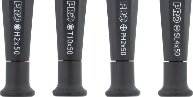PRO Juego de destornilladores Fine Adjustment 4 piezas - negro-gris