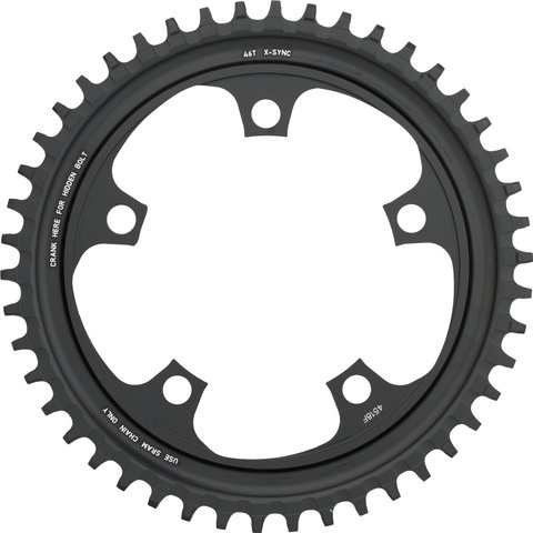 SRAM Plateau X-Sync pour Force 1 / Rival 1 / CX 1, 110 mm - grey anodized/46 dents