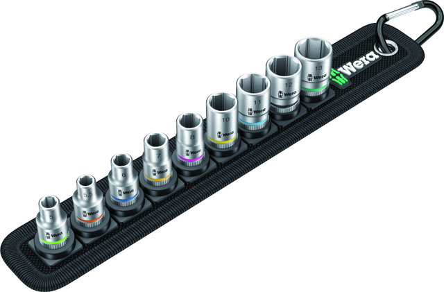 Wera Belt A 4 Zyklop Socket Wrench Insert Set - black-silver