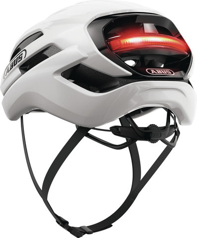 ABUS Taipan LED Helmet - shiny white | 54 - 58 cm