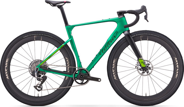 Wilier Vélo de gravel Rave SLR ID2 GRX Di2 1x12 carbone Graff Aero 48 - pixel green matt | 28" | M | 170,0 mm