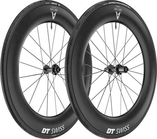 DT Swiss WTS ARC 1400 DICUT 85 Carbon Disc Center Lock 28" Laufradsatz - schwarz/100 mm/Non Boost/Shimano Road/142 mm/28"/Non Boost