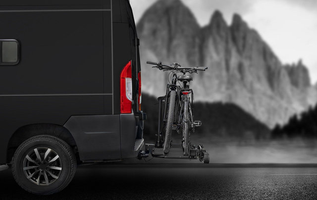 Eufab SD260 Bike Rack for Trailer Hitch - black-black