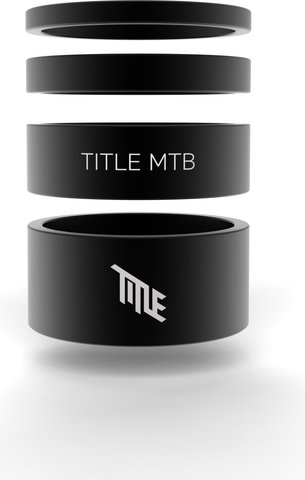 Title MTB Headset Spacer Kit 1 1/8" - black