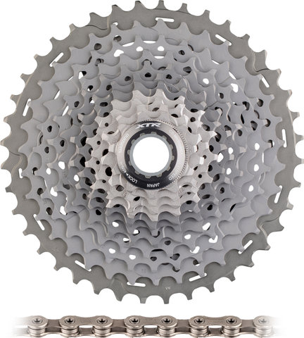 Shimano XTR Di2 1x11-fach Upgrade-Kit - grau/11 Zähne/Shimano Road/11-40/ohne/ohne/ohne