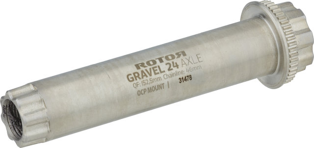 Rotor ALDHU 24 / VEGAST 24 Kurbelachse Gravel - silber