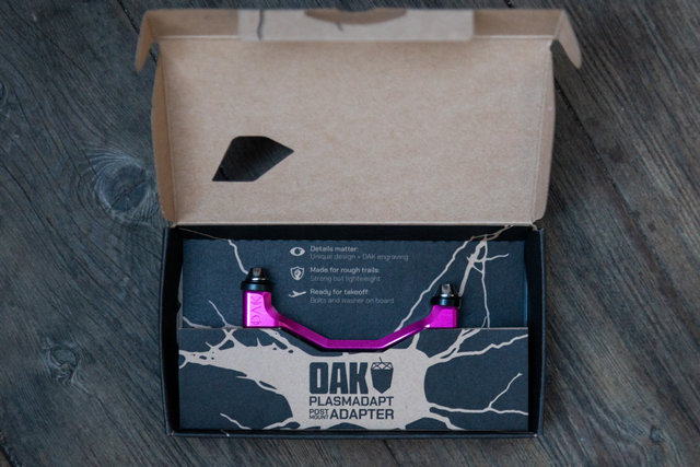 OAK Components Plasmadapt PM +20mm Scheibenbremsadapter - pink