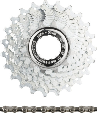 Campagnolo Juego de desgaste de cassette Veloce + cadena Veloce de 10 velocidades - plata/114/12-23
