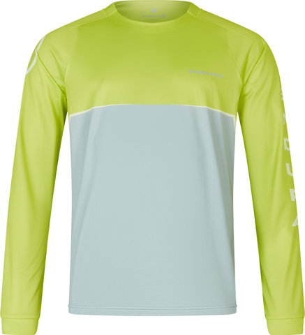 Endura Core Printed L/S Tee Jersey - lime green/M