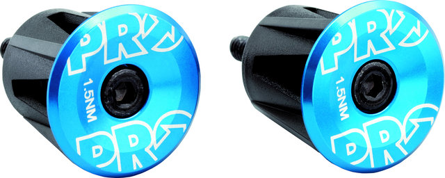 PRO Tapas de tapones de manillar - blue/universal