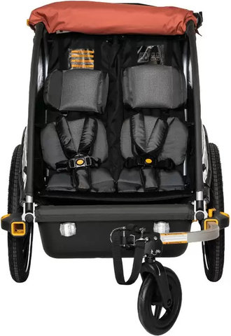 Burley Remolque infantil Cub X - sandstone red-grau | 20"