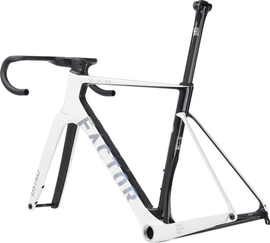 Factor OSTRO V.A.M. Disc T47a Shimano pearl white-chrome Carbon Rahmenkit - pearl white-chrome/54 cm, 110 mm x 38 cm, SB 0 mm