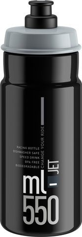 Elite Bidón Jet 550 ml - negro-gris/550 