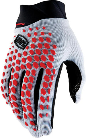 100% Gants géomatiques - grey racer red | S