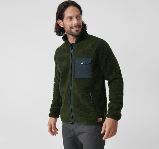 Fjällräven Vardag Pile Fleeceoberteil - deep forest | L