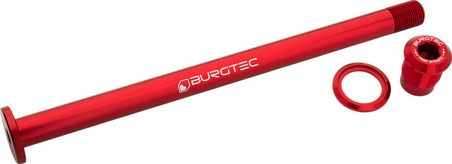 Burgtec Eje pasante para rueda trasera Evil Trail/MTB - race red/157 mm