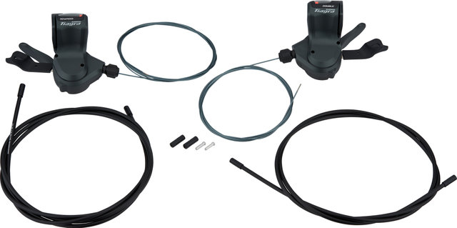 Shimano Set de manetas de cambios Tiagra d+t SL-4700 / SL-4703 2/3/10 veloc. - gris/2x10 velocidades