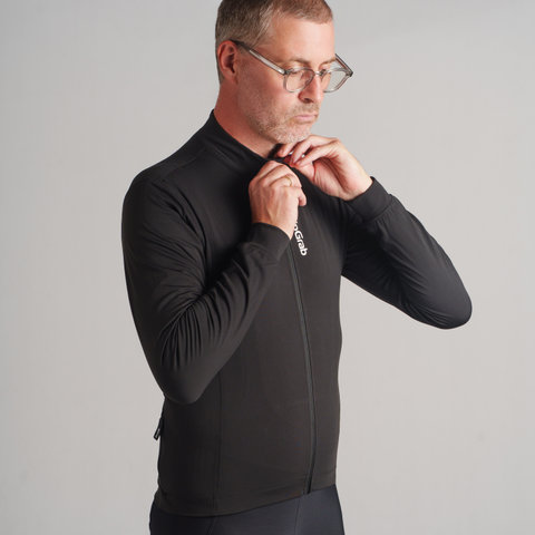 GripGrab RIDE Thermal Long Sleeve Trikot - black/L