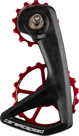 CeramicSpeed OSPW RS 5-Spoke derailleur pulley wheel system for Shimano R7150 - red | 13 teeth (guide pulley), 19 teeth (tension pulley)