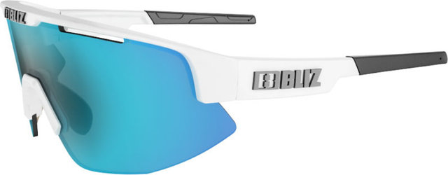 Bliz Matrix Sports Glasses - shiny white | smoke-blue