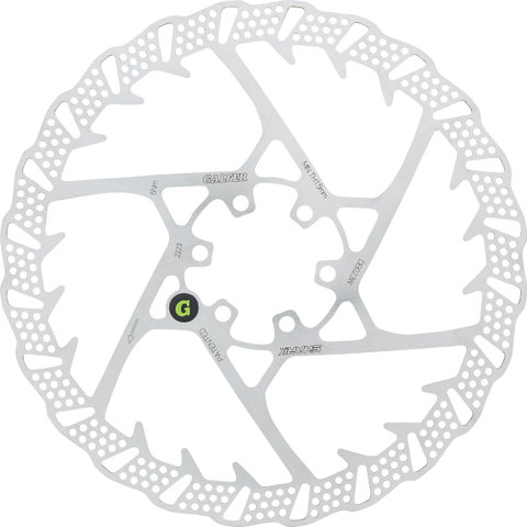 GALFER Disco de frenos Fixed Disc Shark 2 mm MTB 6 agujeros - silver/180 mm