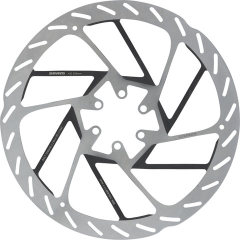 SRAM HS2 6-Loch Bremsscheibe - silver-black/200 mm