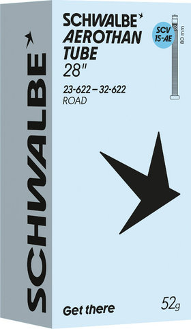 Schwalbe 15-AE Aerothan SCV inner tube for 28" - universal | 23-622 to 32-622 | SCV (Schwalbe Clik Valve) | 80 mm