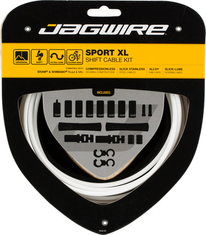 Jagwire Set de cables de cambios Sport XL - white
