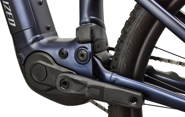 Specialized Turbo Levo R Comp Alloy E-Mountainbike - satin metallic deep marine-shadow silver | 140 mm | 160,0 mm | XS | 29" (VR), 27,5" (HR) | 44 mm